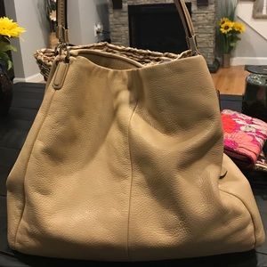 COACH Phoebe Pebble Leather Shoulder Purse